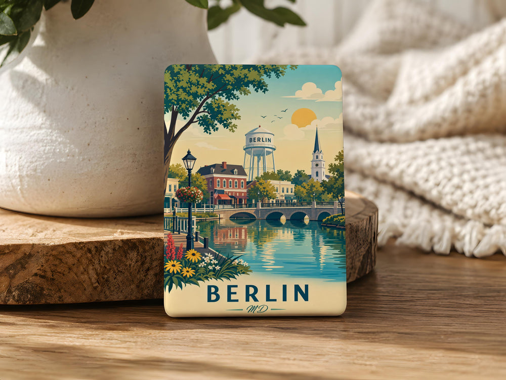 Berlin Germany Fridge Magnet, Berlin Landmark Souvenir Magnet, Berlin Travel Gift, City Skyline Magnet, Berlin Vacation Keepsake