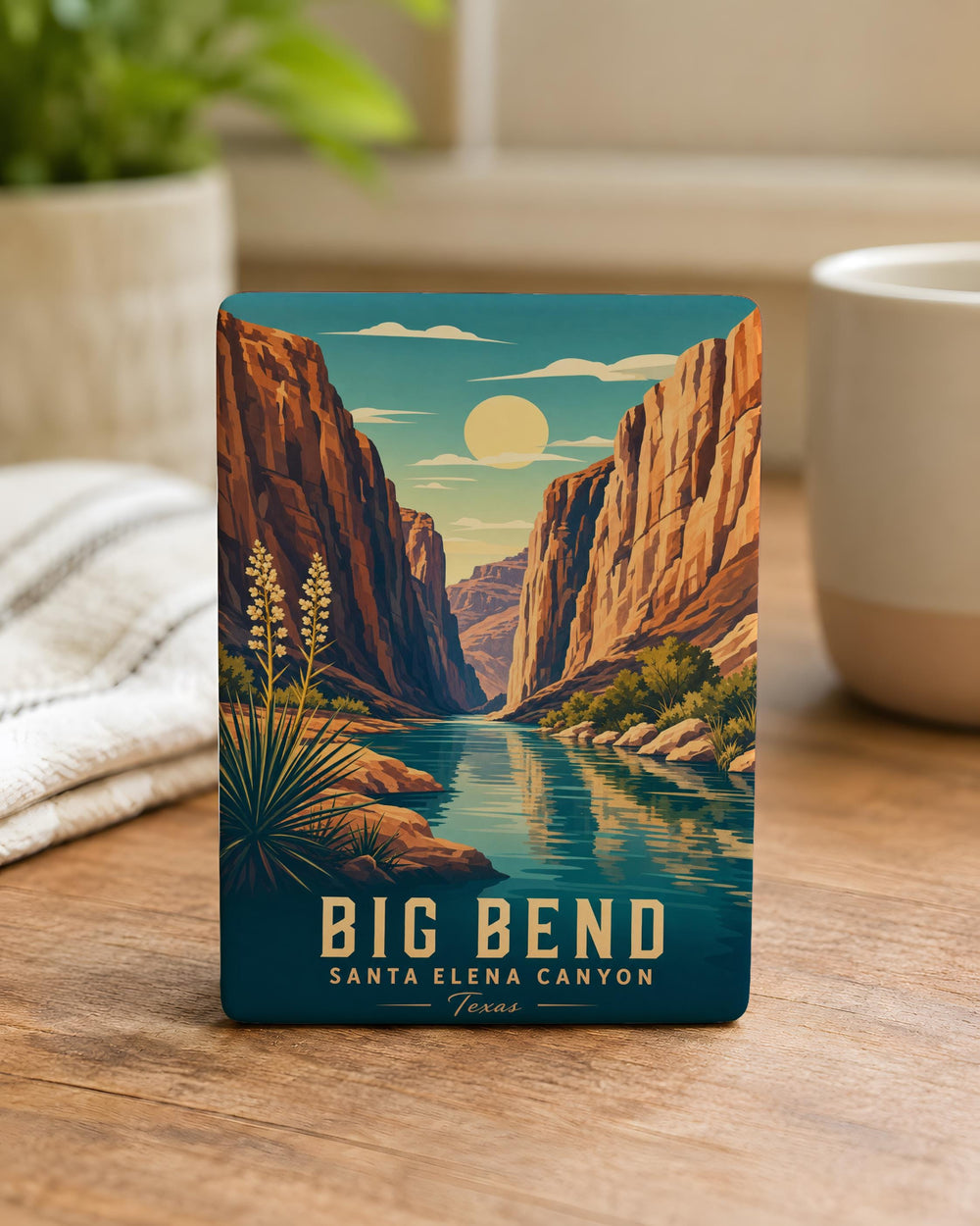 Big Bend Santa Elena Canyon Fridge Magnet, Texas National Park Souvenir, Rio Grande River Canyon Scenic Travel Gift