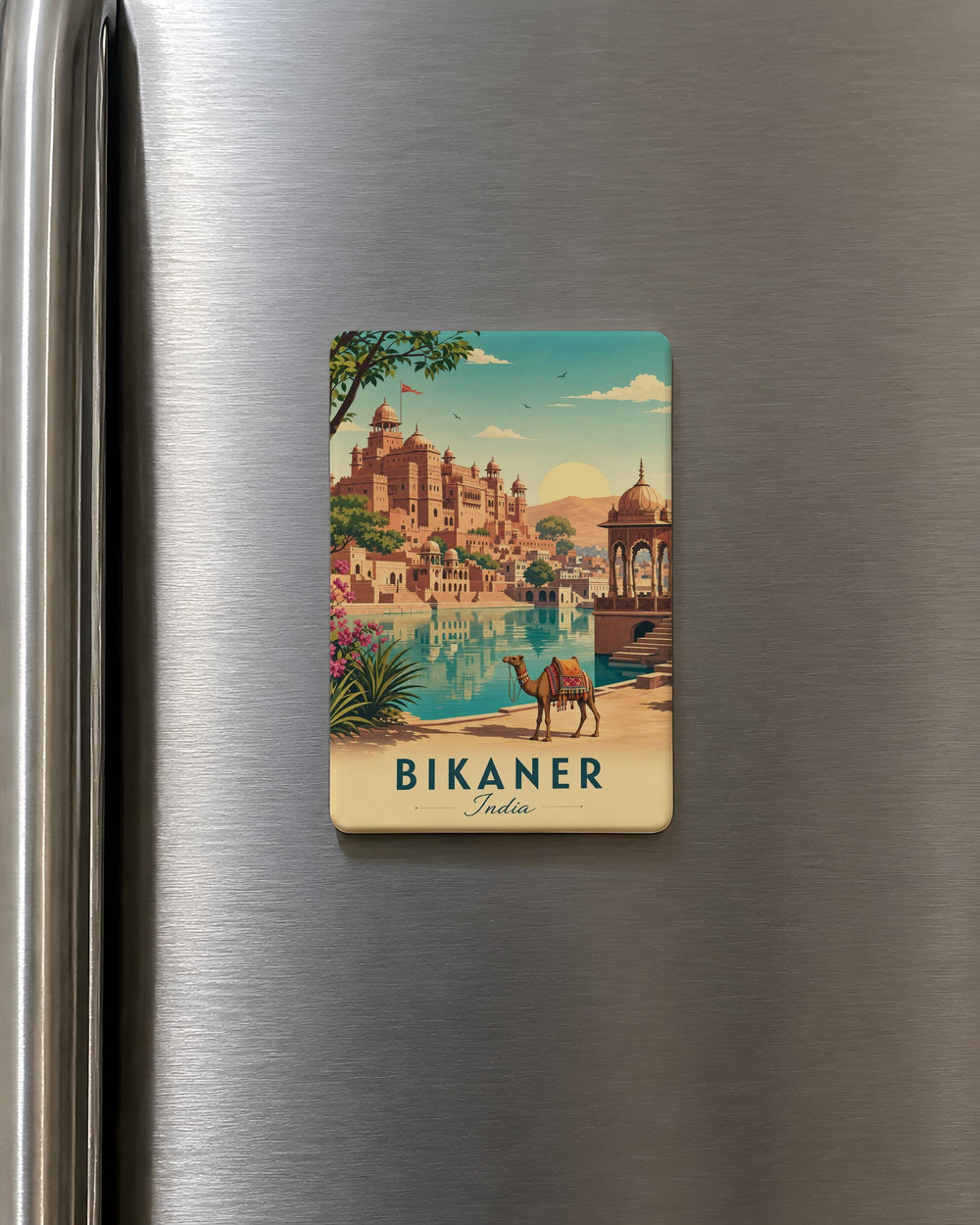 Bikaner India Fridge Magnet, Bikaner Rajasthan Souvenir Magnet, India Travel Landmark Magnet, Bikaner City Gift Magnet