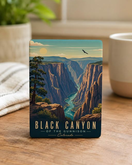 Black Canyon of the Gunnison National Park Fridge Magnet, Colorado Canyon Landscape Souvenir Magnet, Travel Gift