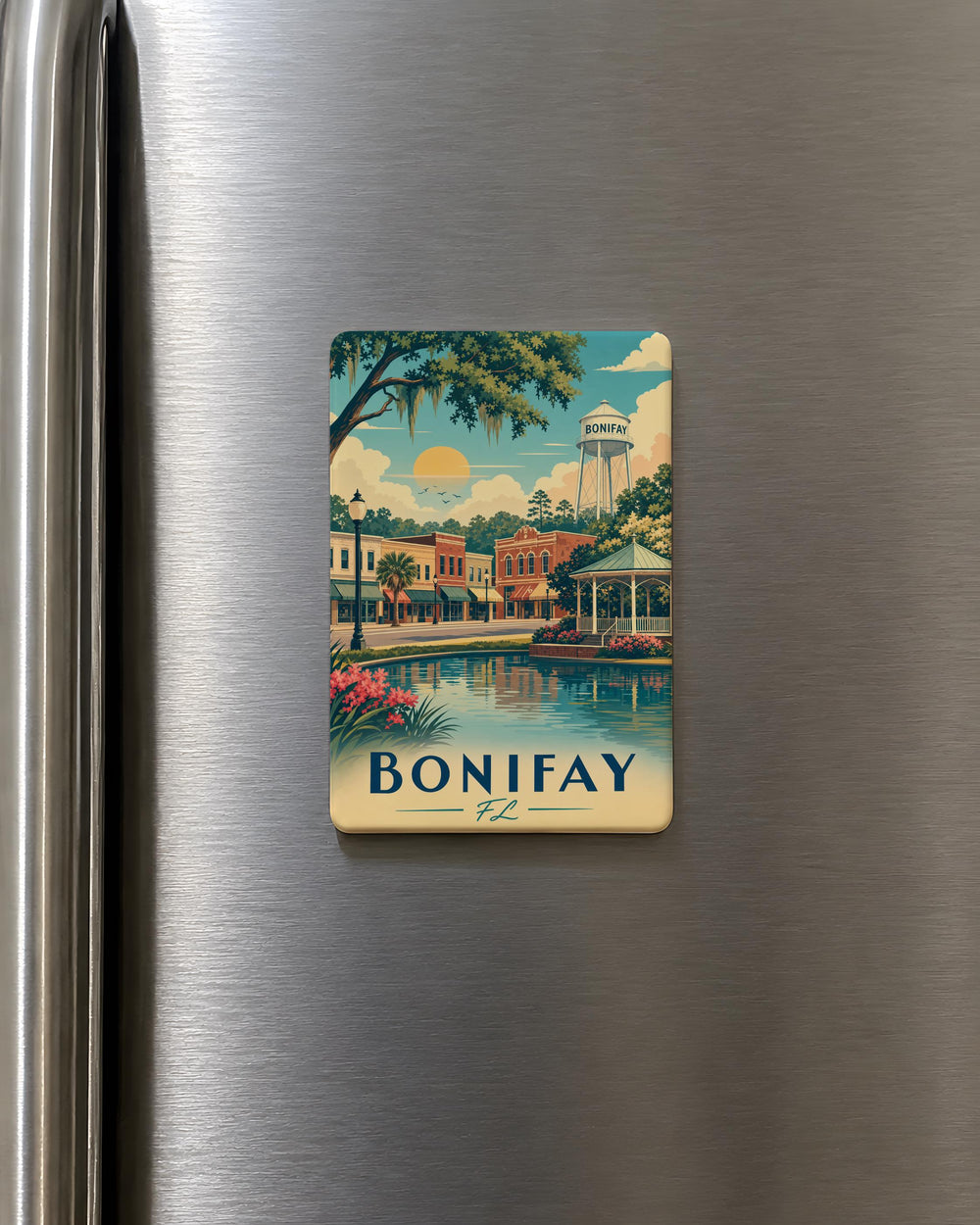 Bonifay FL Fridge Magnet, Bonifay Florida Souvenir Magnet, Hometown Travel Keepsake, City Name Refrigerator Magnet