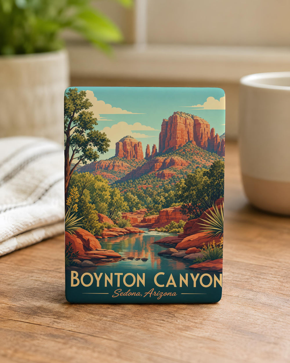 Boynton Canyon Sedona Arizona Fridge Magnet, Red Rock Canyon Hiking Trail Souvenir Magnet, Southwest Travel Keepsake Gift