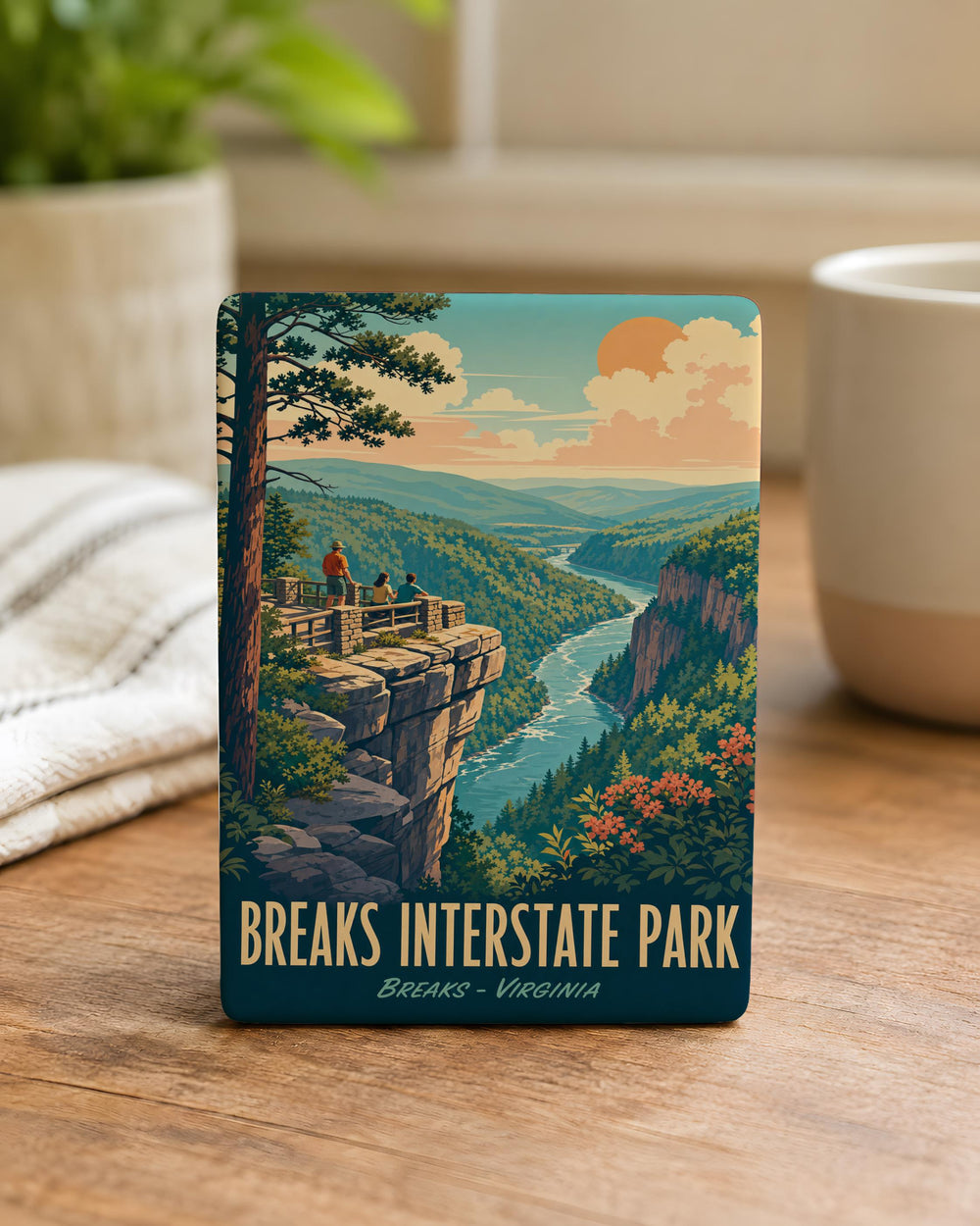 Breaks Interstate Park Fridge Magnet, Virginia Kentucky Gorge Landmark Souvenir Magnet, Hiking Nature Travel Keepsake