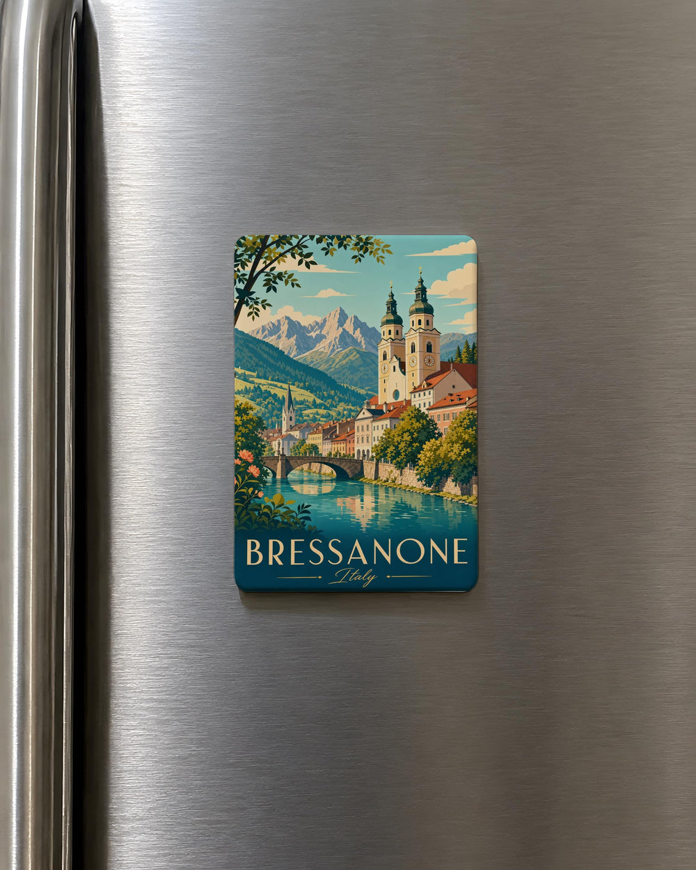 Bressanone Italy Fridge Magnet, South Tyrol Travel Souvenir, Brixen Landmark Keepsake Magnet, Italian Alps Vacation Gift