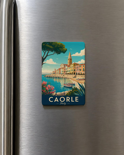 Caorle Italy Fridge Magnet, Caorle Veneto Souvenir Magnet, Italian Coastal Town Travel Keepsake, Italy Vacation Gift