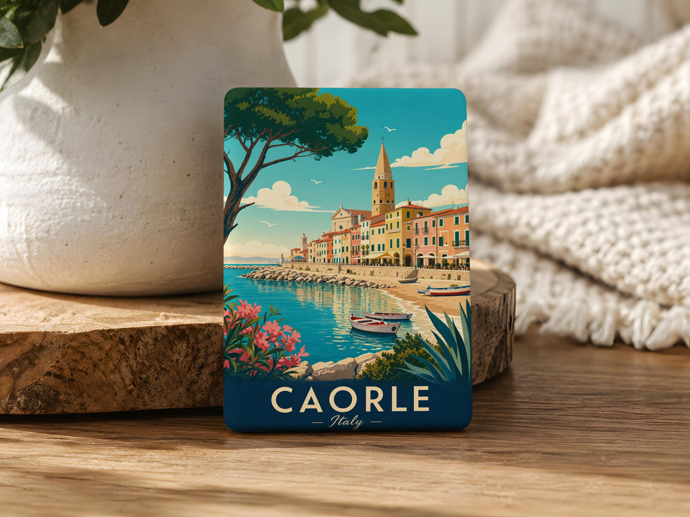 Caorle Italy Fridge Magnet, Caorle Veneto Souvenir Magnet, Italian Coastal Town Travel Keepsake, Italy Vacation Gift