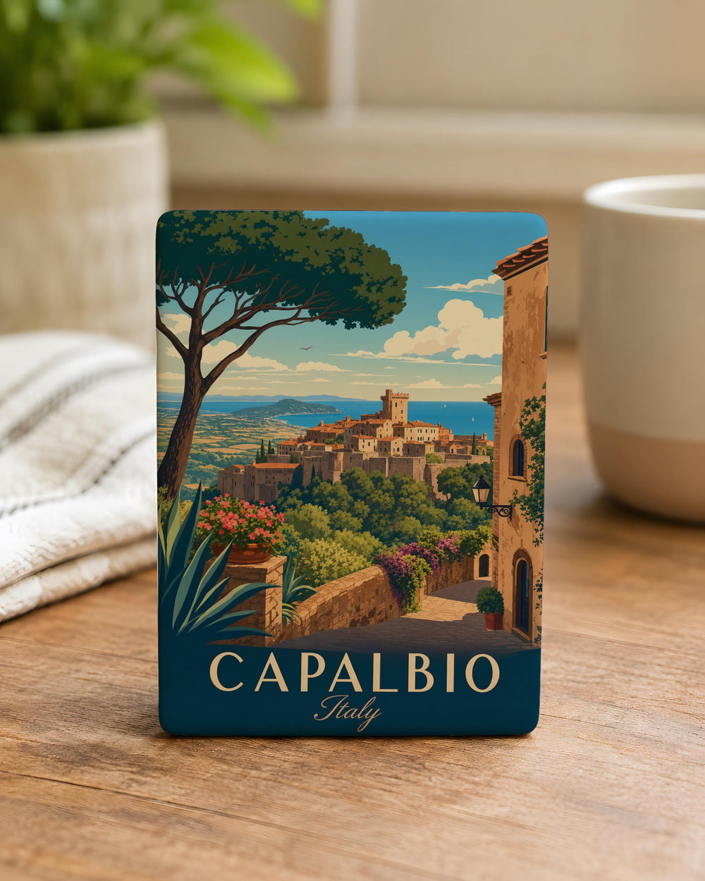 Capalbio Italy Fridge Magnet, Capalbio Travel Souvenir, Tuscany Italy Landmark Magnet, Italian Village Vacation Keepsake Gift