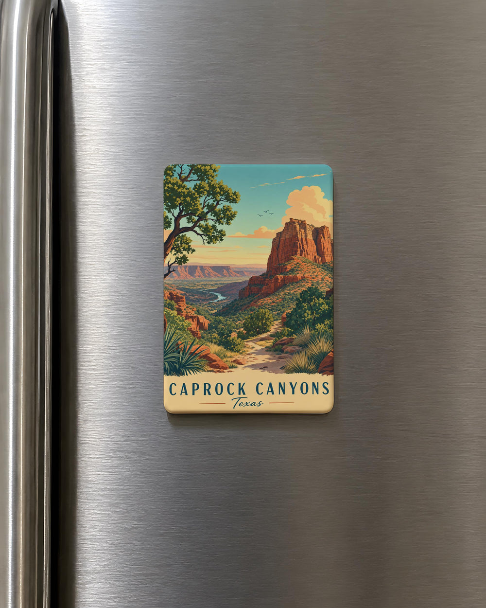 Caprock Canyons Texas Fridge Magnet, Caprock Canyons State Park Souvenir, Texas Canyon Landscape Magnet, Travel Keepsake Gift