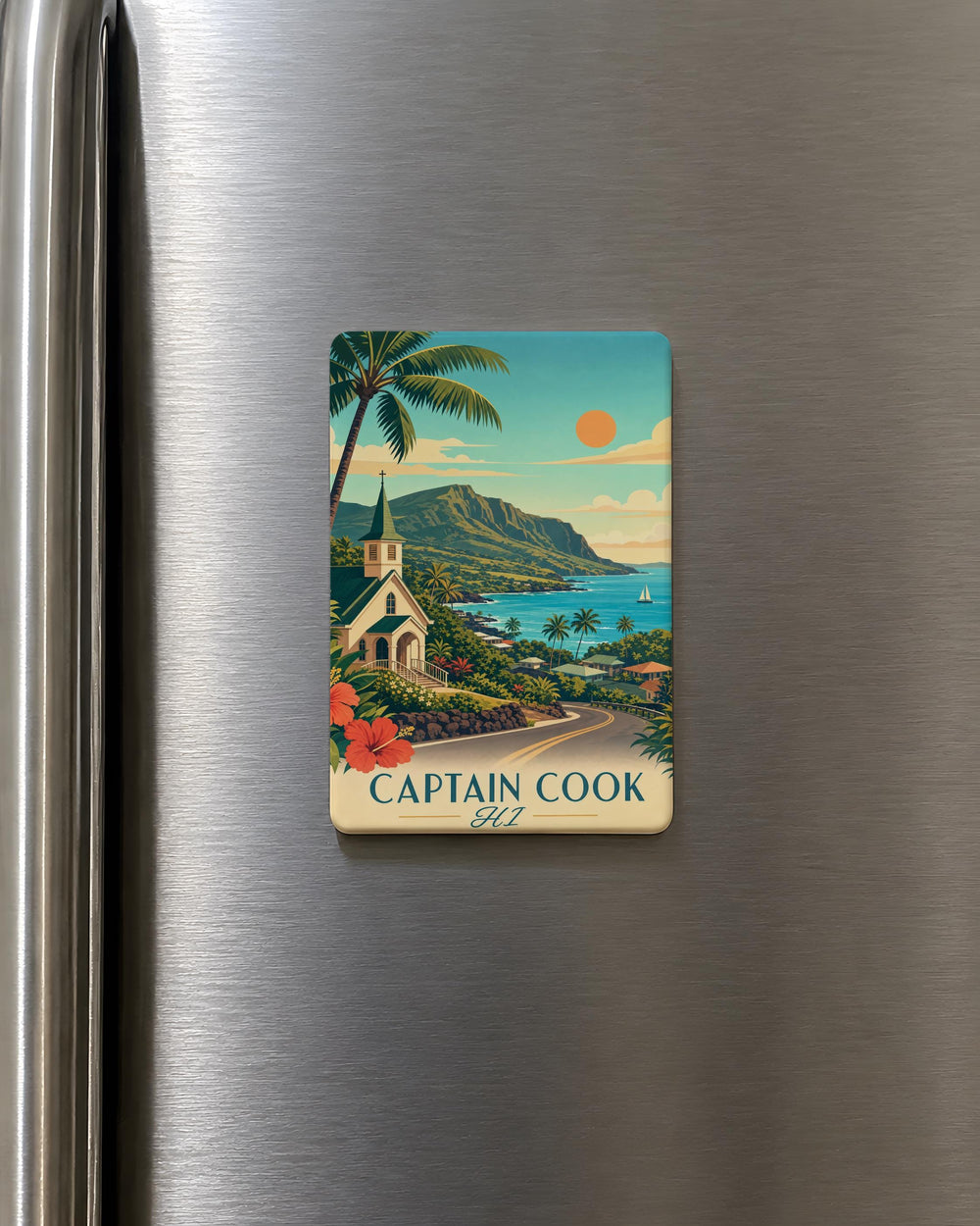 Captain Cook Hawaii Fridge Magnet, Captain Cook HI Souvenir Magnet, Hawaii Travel Keepsake Refrigerator Magnet