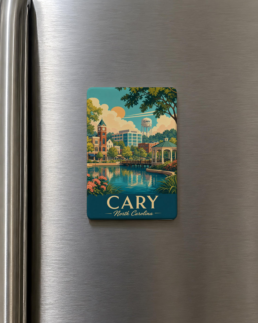 Cary NC Fridge Magnet, Cary North Carolina Souvenir Magnet, Cary City Travel Keepsake, North Carolina Gift Magnet