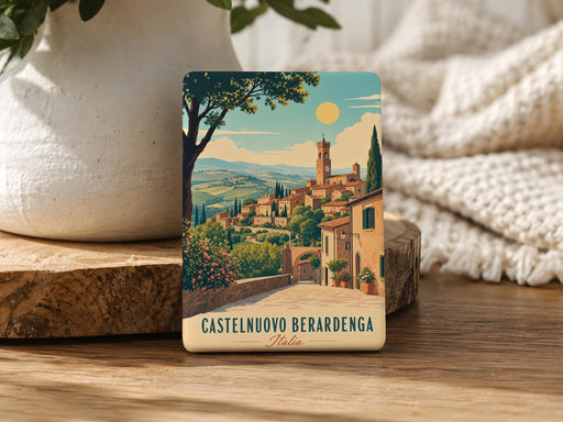 Castelnuovo Berardenga Italy Fridge Magnet, Tuscany Town Souvenir Magnet, Italian Travel Keepsake Magnet