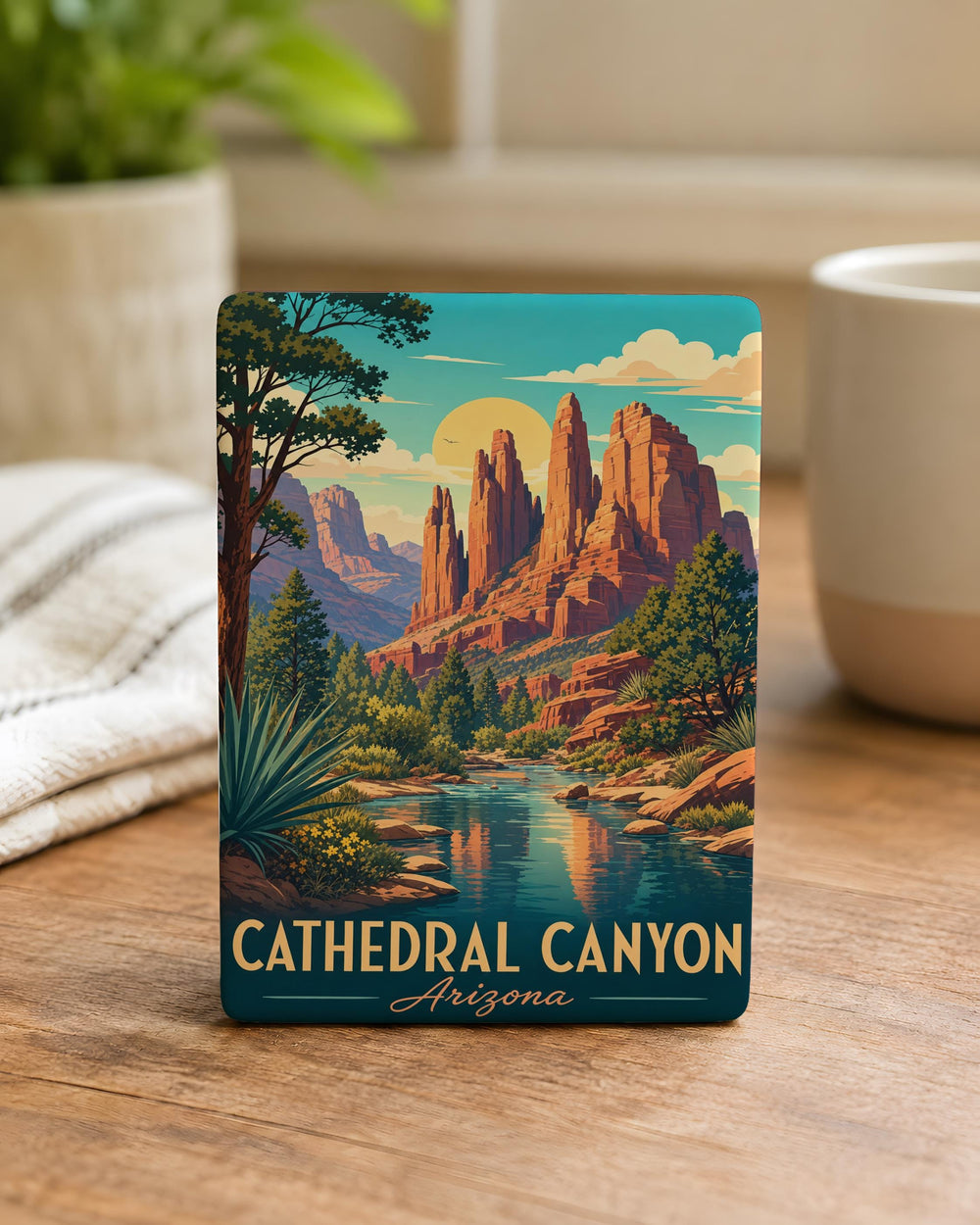 Cathedral Canyon Arizona Fridge Magnet, Desert Canyon Landscape Souvenir, Southwestern Travel Gift Magnet