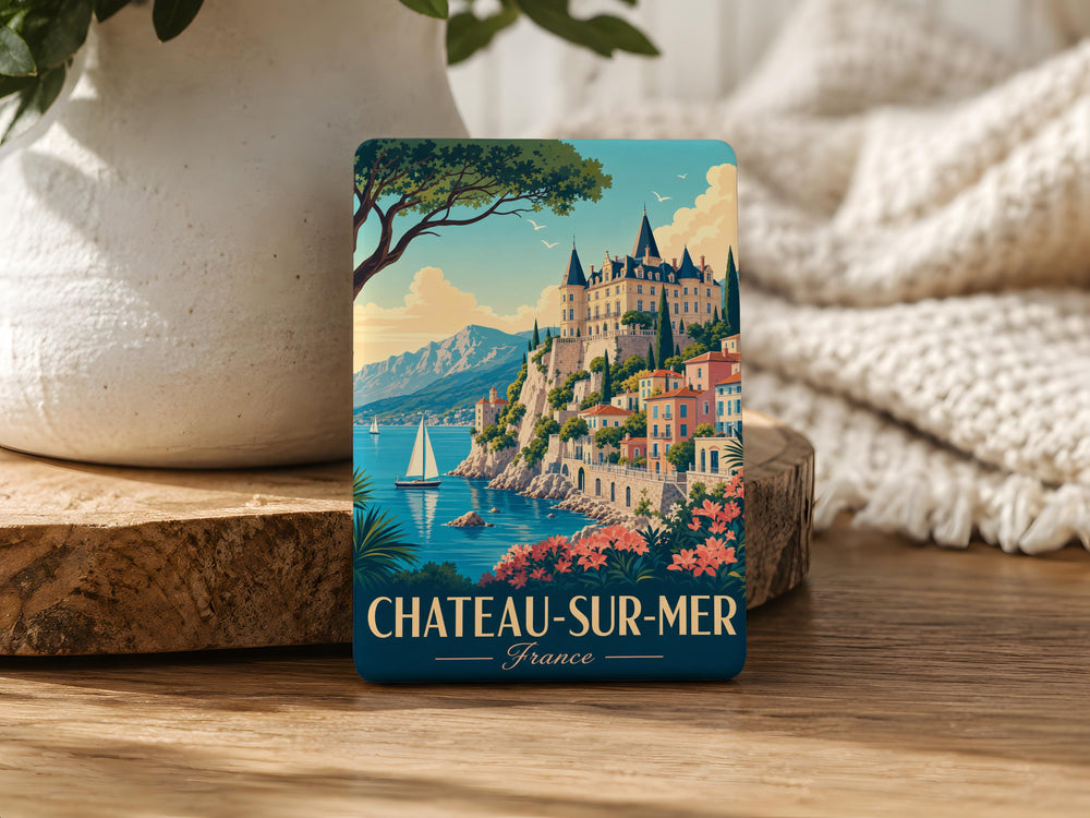 Chateau-sur-Mer Fridge Magnet, Newport Rhode Island Mansion Souvenir, Historic Gilded Age Estate Kitchen Magnet