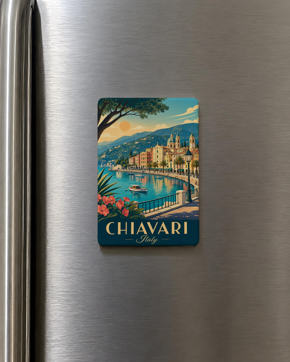 Chiavari Italy Fridge Magnet, Chiavari Travel Souvenir Magnet, Italian Riviera Coastal Town Magnet, Italy Vacation Keepsake Magnet