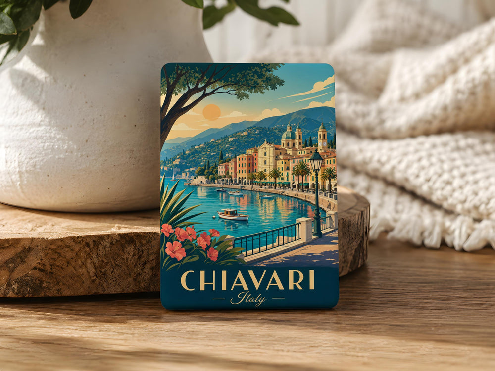 Chiavari Italy Fridge Magnet, Chiavari Travel Souvenir Magnet, Italian Riviera Coastal Town Magnet, Italy Vacation Keepsake Magnet
