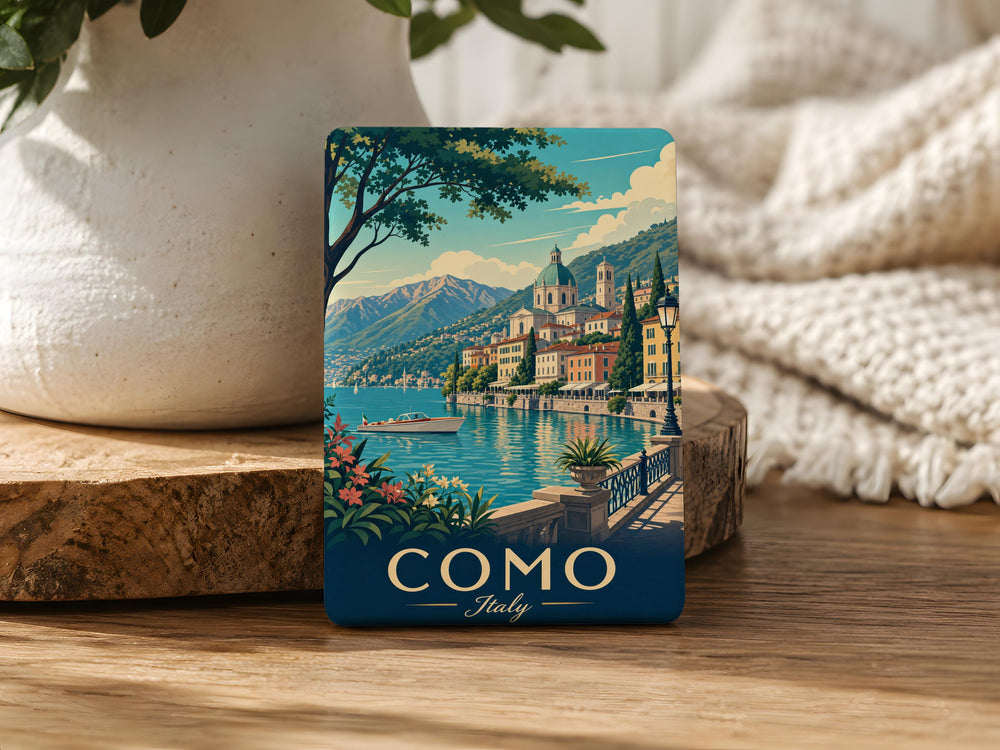 Como Italy Fridge Magnet, Lake Como Souvenir Magnet, Como City Travel Gift, Italy Vacation Keepsake, Italian Landmark Magnet