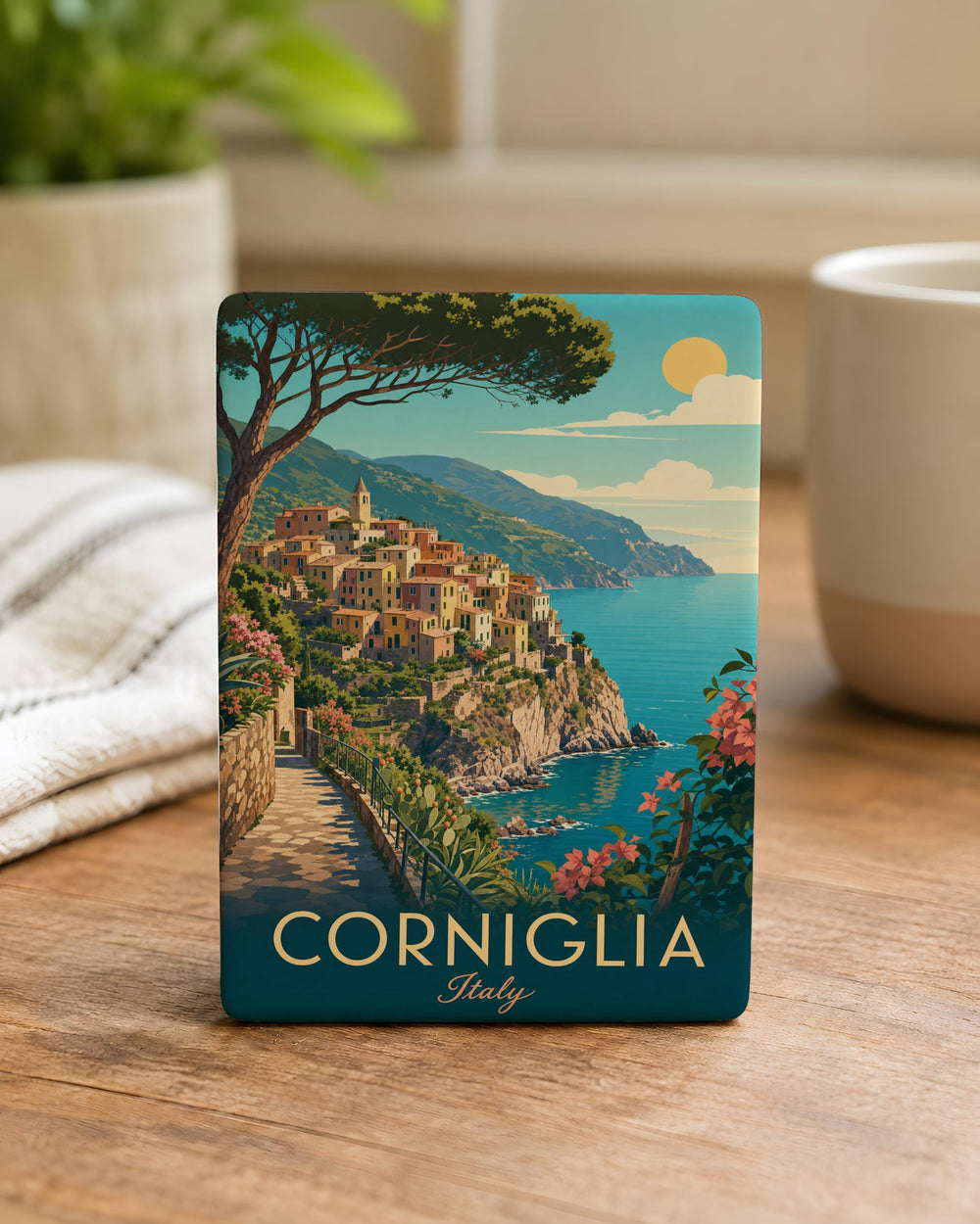 Corniglia Fridge Magnet, Corniglia Italy Souvenir Magnet, Cinque Terre Travel Magnet, Italian Coastal Village Magnet, Liguria Gift Magnet