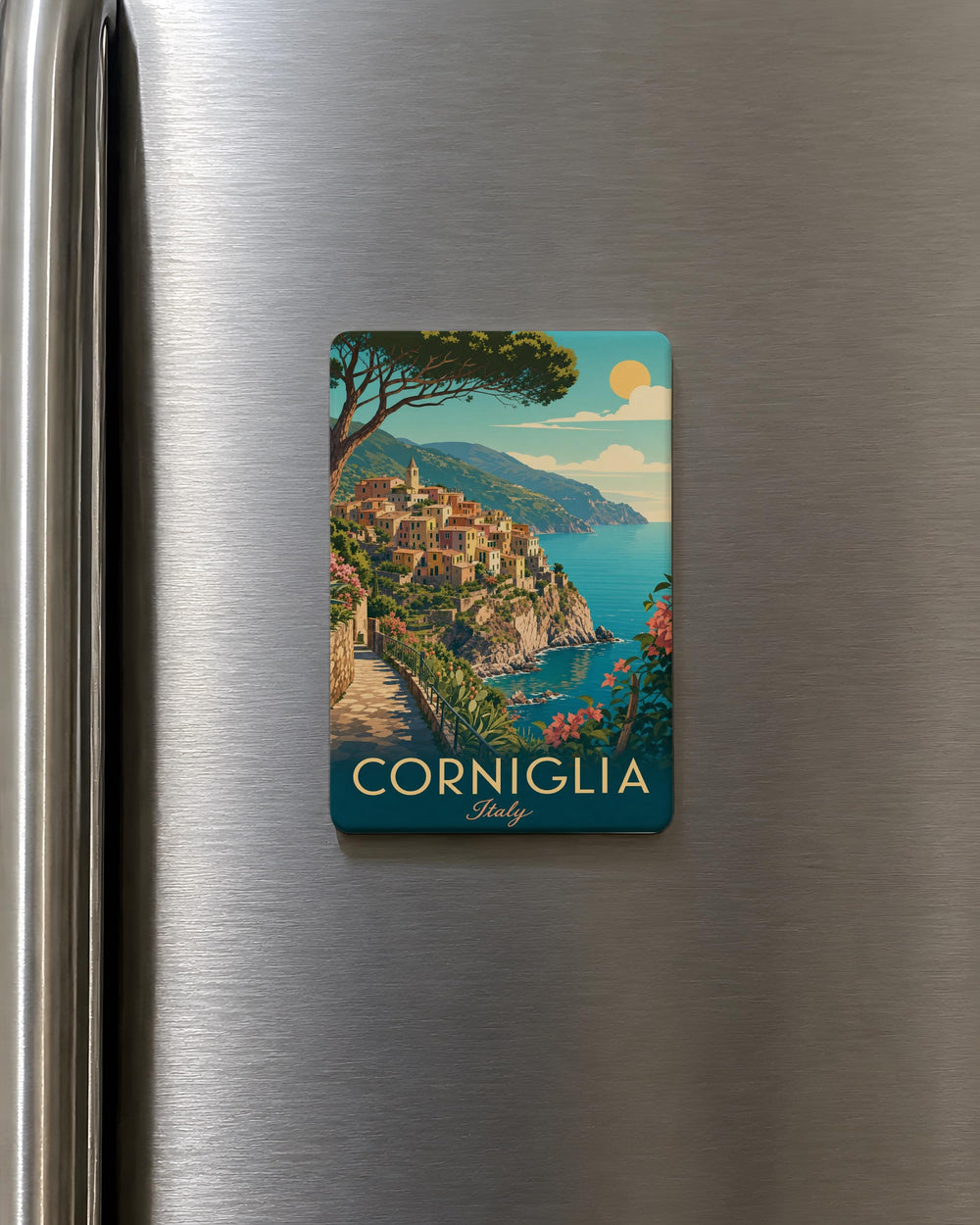 Corniglia Fridge Magnet, Corniglia Italy Souvenir Magnet, Cinque Terre Travel Magnet, Italian Coastal Village Magnet, Liguria Gift Magnet