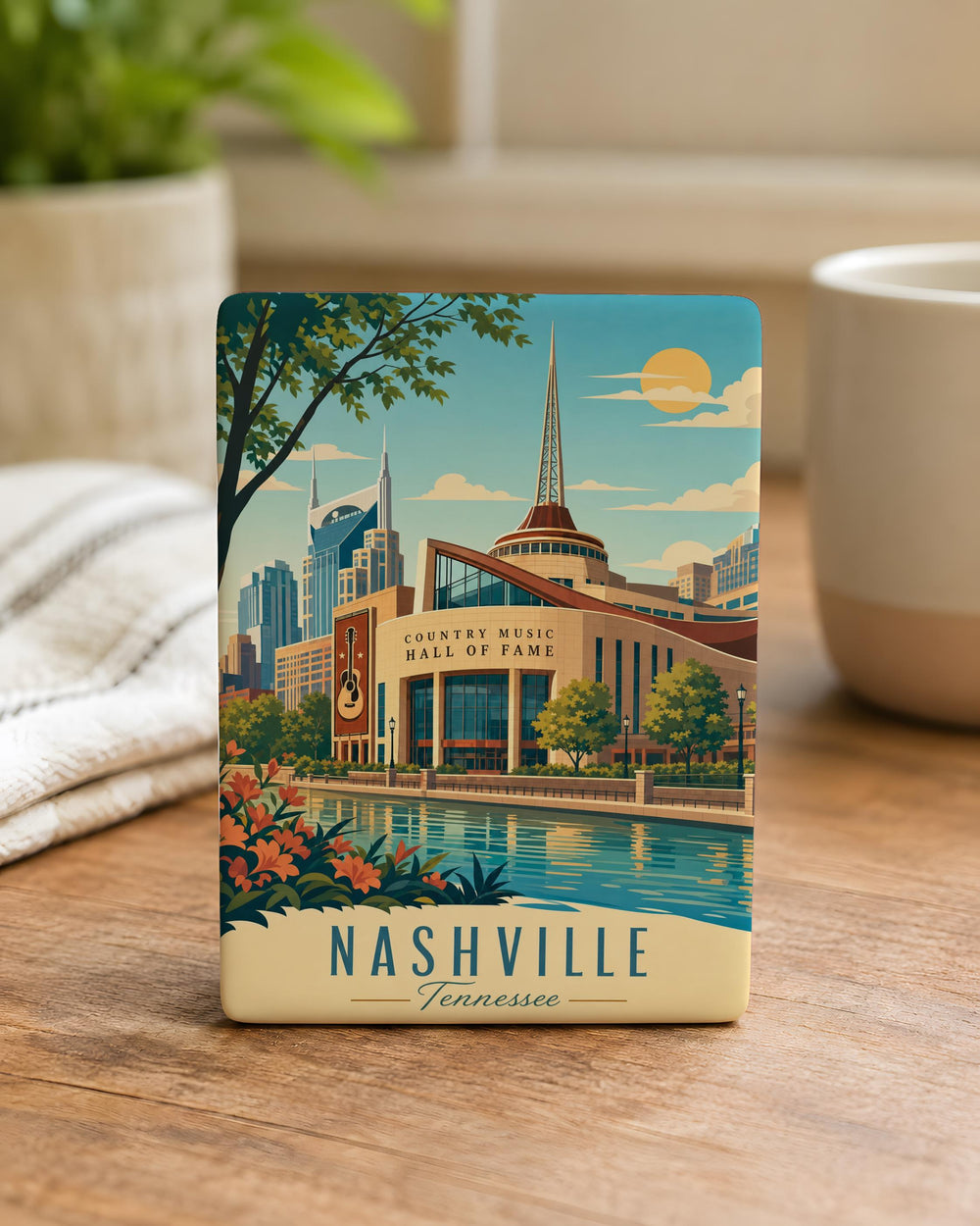 Country Music Hall of Fame Fridge Magnet, Nashville Tennessee Music Museum Souvenir Magnet, Country Music Landmark Gift