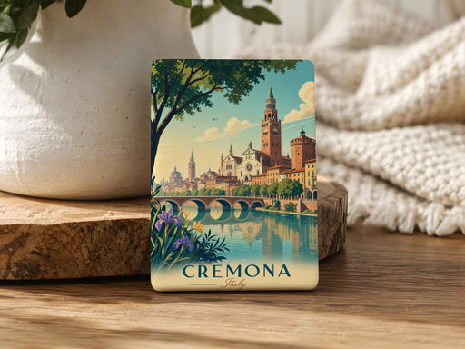 Cremona Italy Fridge Magnet, Cremona City Landmark Souvenir Magnet, Italy Travel Gift, Italian City Keepsake Magnet