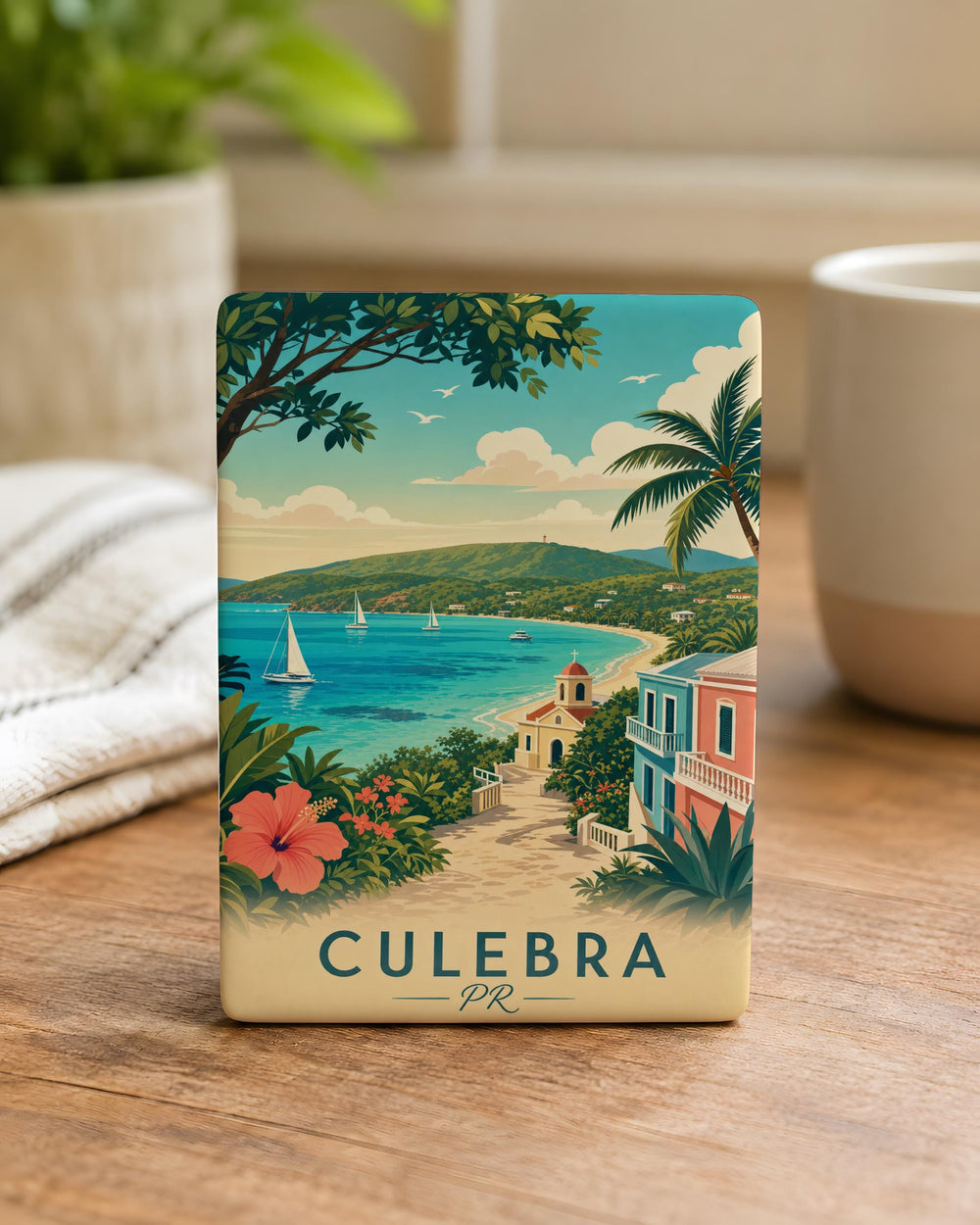 Culebra Puerto Rico Fridge Magnet, Culebra PR Souvenir Magnet, Island Travel Keepsake, Caribbean Vacation Gift