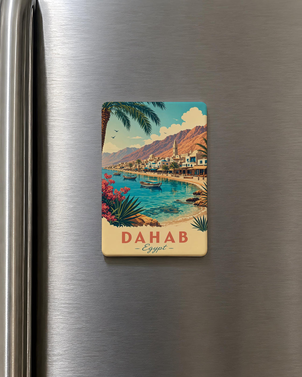 Dahab Egypt Fridge Magnet, Red Sea Travel Souvenir, Sinai Peninsula Coastal Town Keepsake, Egypt Vacation Gift Magnet