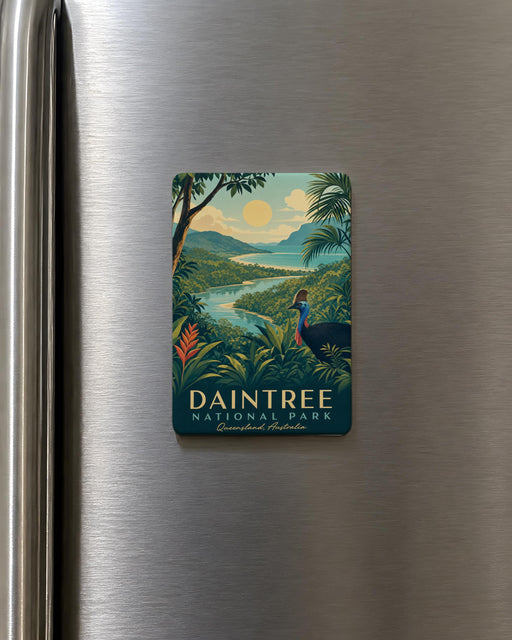 Daintree National Park Fridge Magnet, Australia Rainforest Souvenir Magnet, Nature Travel Keepsake, Tropical Forest Landmark Gift