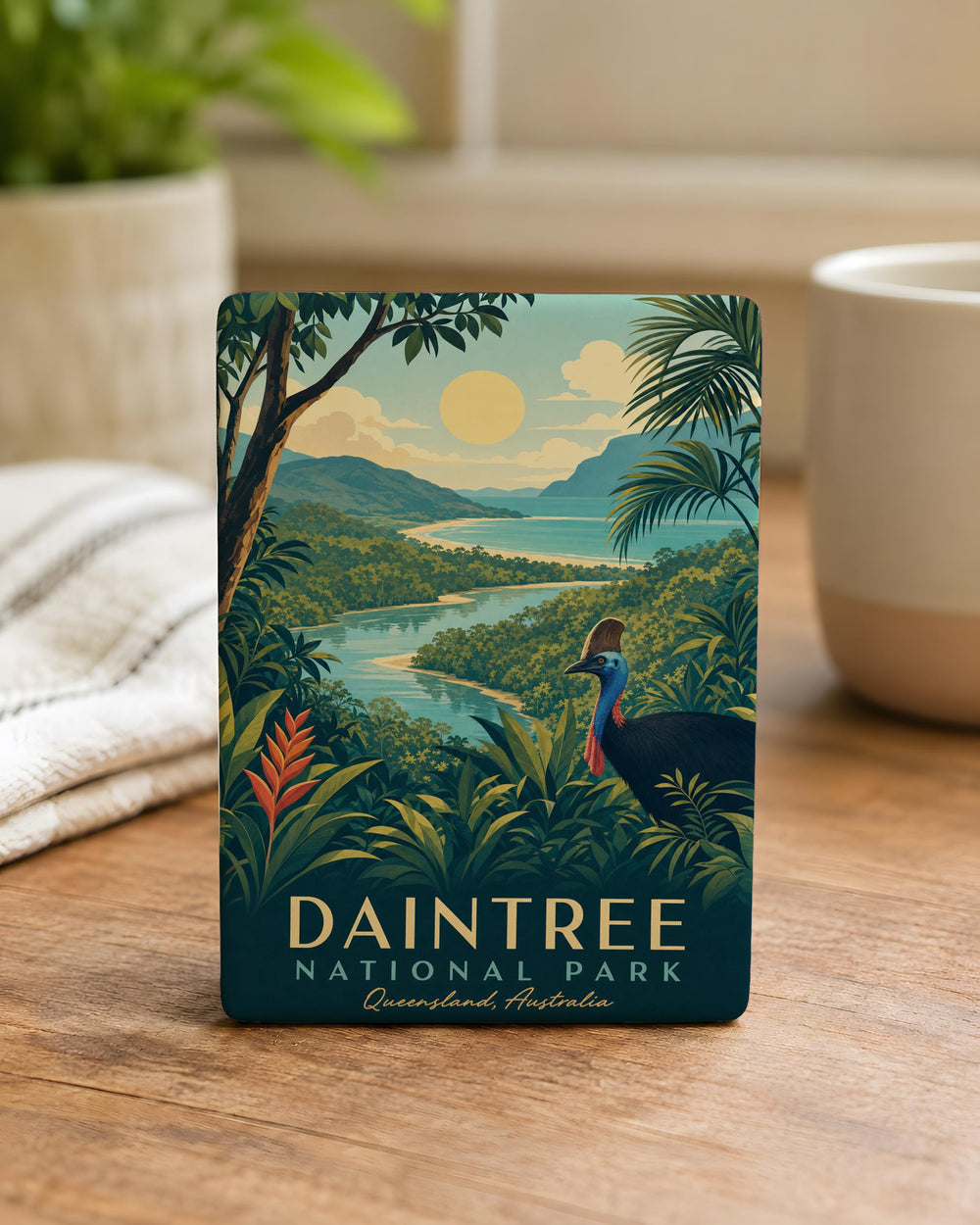 Daintree National Park Fridge Magnet, Australia Rainforest Souvenir Magnet, Nature Travel Keepsake, Tropical Forest Landmark Gift