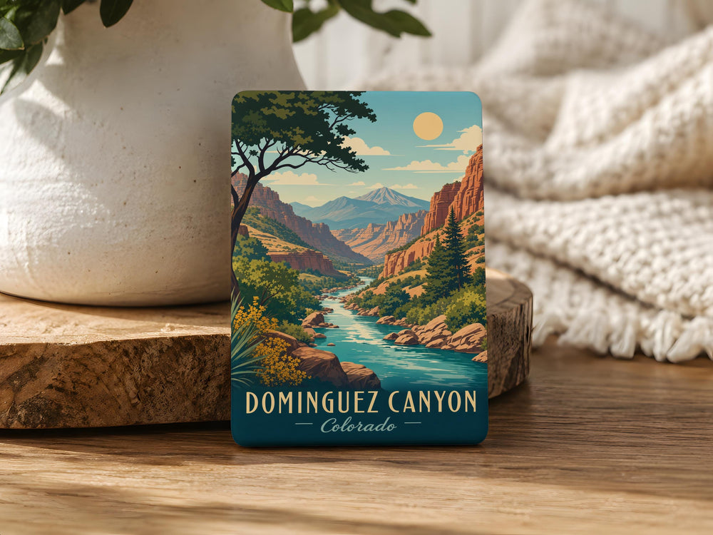 Dominguez Canyon Fridge Magnet, Colorado Canyon Landscape Souvenir Magnet, Outdoor Hiking Adventure Gift