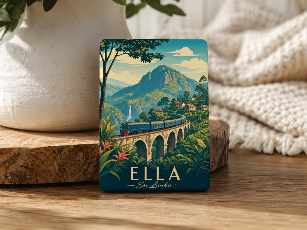 Ella Sri Lanka Fridge Magnet, Sri Lanka Souvenir Magnet, Ella Town Travel Gift, Sri Lanka Vacation Keepsake, Ceylon Magnet