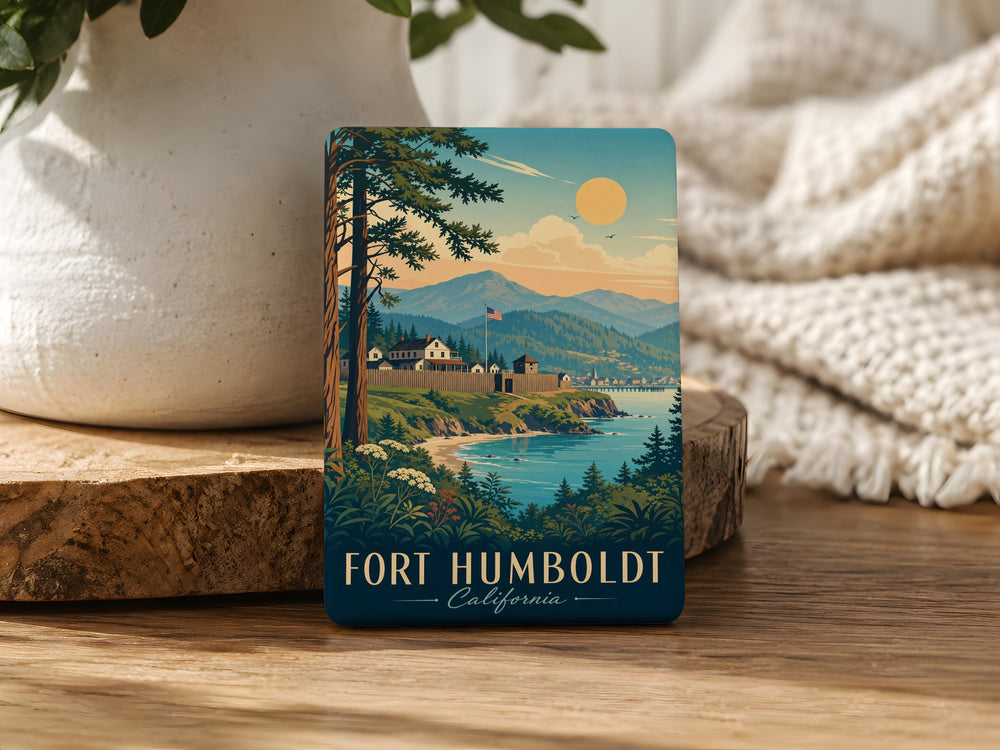 Fort Humboldt Fridge Magnet, Historic Fort Landmark Souvenir, Eureka California Coastal Heritage Gift