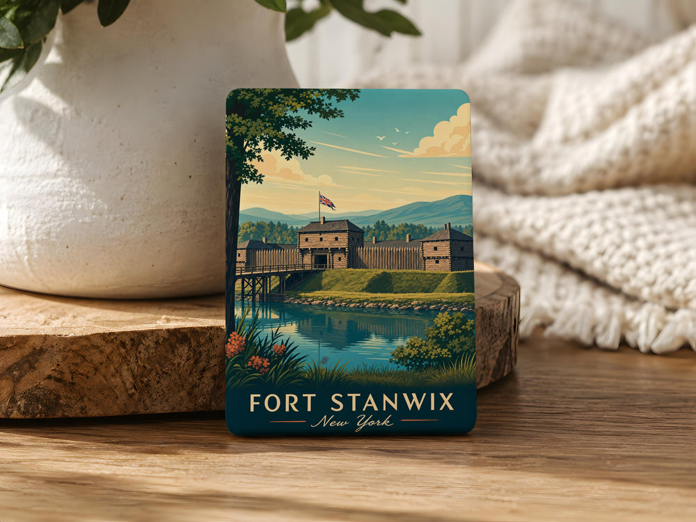 Fort Stanwix Fridge Magnet, Fort Stanwix National Monument Souvenir Magnet, Rome NY Historic Fort Travel Keepsake Magnet
