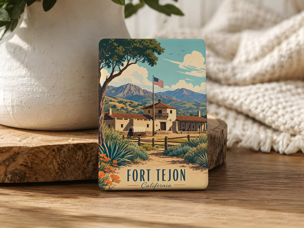 Fort Tejon Fridge Magnet, Fort Tejon State Historic Park Souvenir, California Landmark Travel Gift, History Buff Magnet