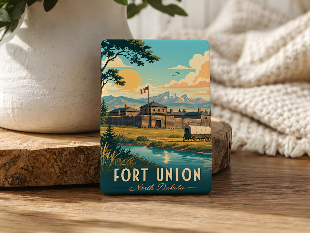 Fort Union Fridge Magnet, Fort Union National Monument Souvenir, New Mexico Historic Site Travel Gift, Southwest Landmark Magnet