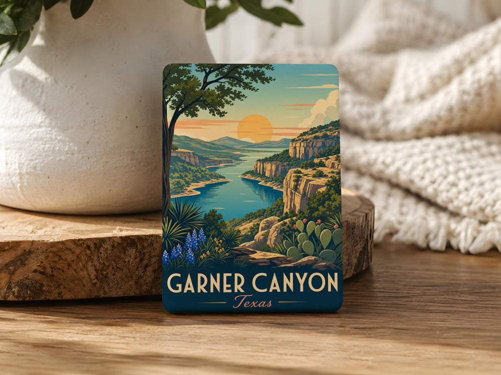 Garner Canyon Texas Fridge Magnet, Hill Country Souvenir, Canyon Landscape Travel Keepsake, Texas Nature Gift, Outdoor Adventure Magnet