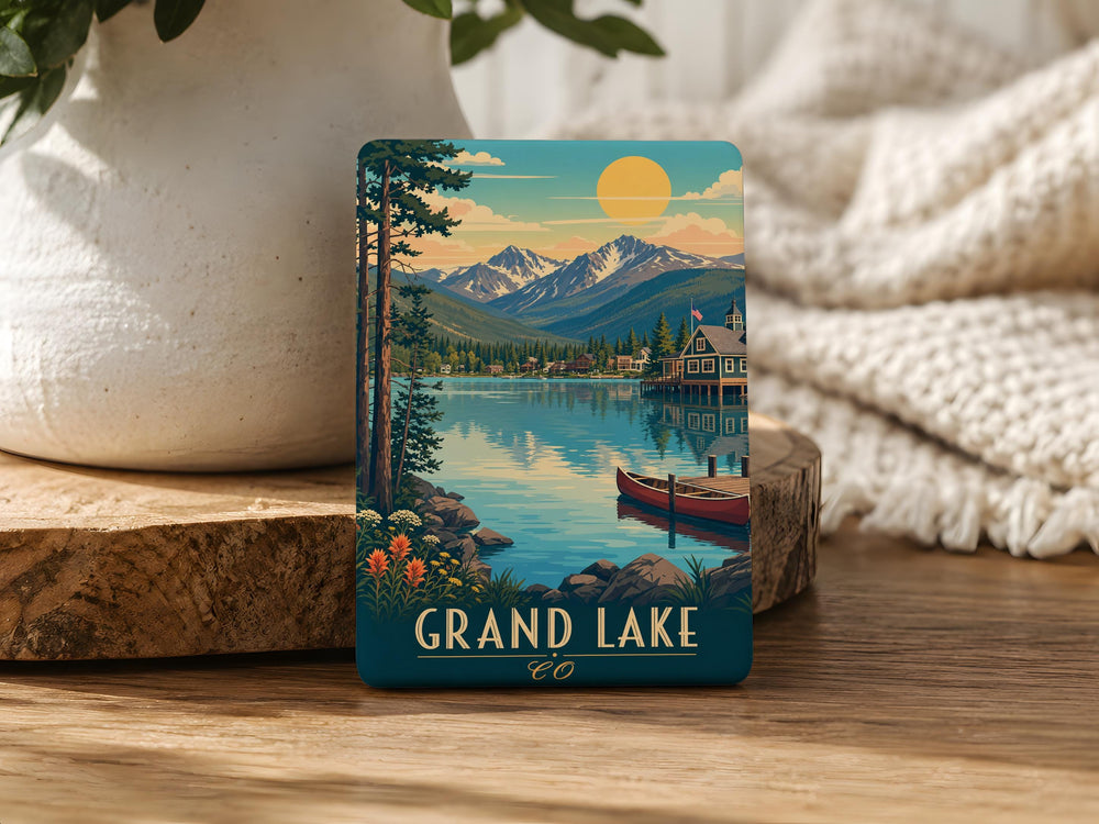 Grand Lake Colorado Fridge Magnet, Grand Lake CO Souvenir Magnet, Rocky Mountain National Park Travel Keepsake Gift