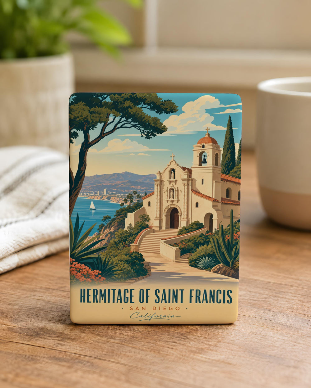 Hermitage of Saint Francis Fridge Magnet, Saint Francis Hermitage Souvenir Magnet, Religious Landmark Travel Keepsake Magnet