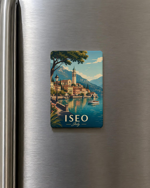 Iseo Italy Fridge Magnet, Lake Iseo Travel Souvenir Magnet, Italian Lakeside Destination Keepsake, Italy Vacation Gift