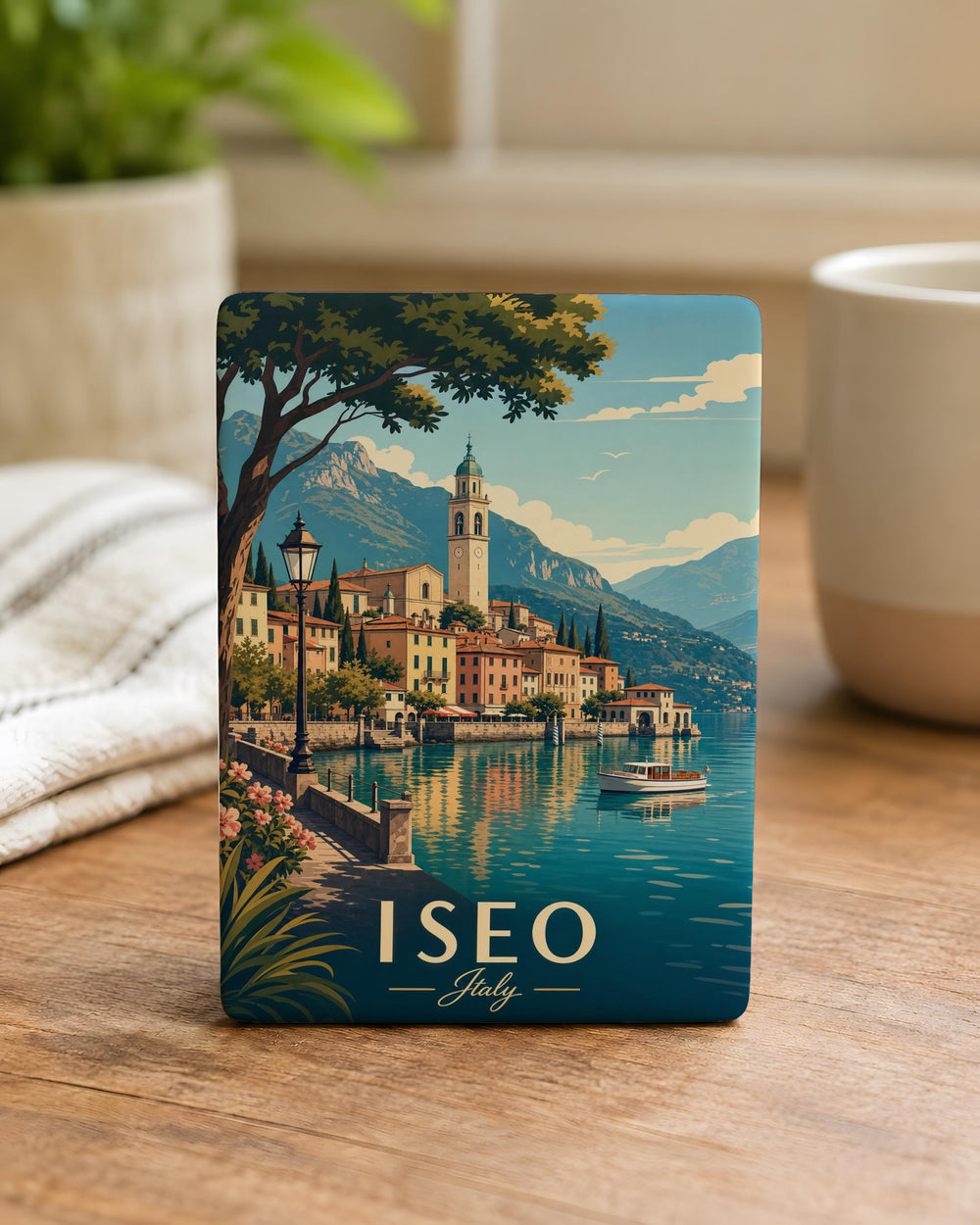 Iseo Italy Fridge Magnet, Lake Iseo Travel Souvenir Magnet, Italian Lakeside Destination Keepsake, Italy Vacation Gift