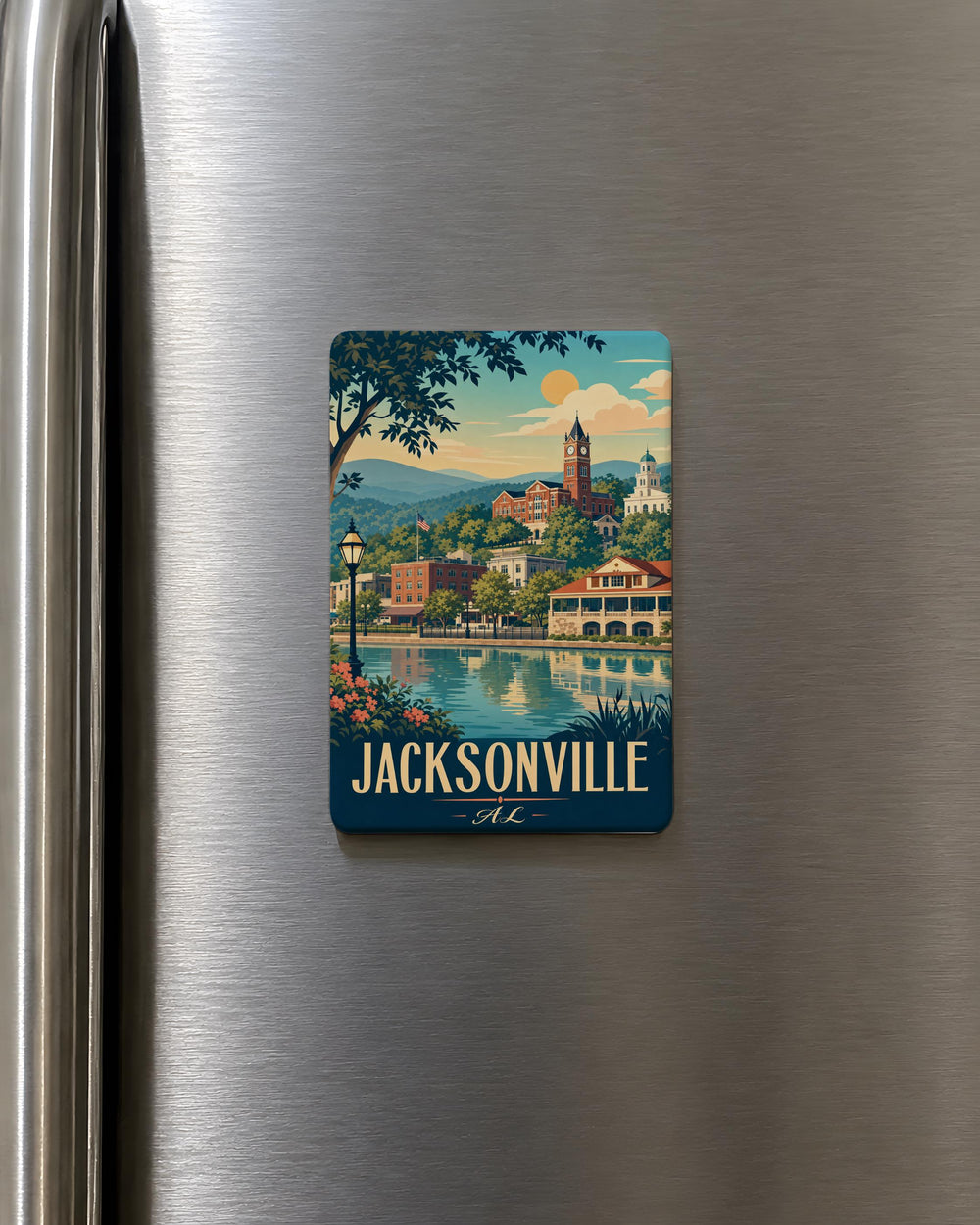 Jacksonville Alabama Fridge Magnet Jacksonville AL Souvenir Magnet Alabama Travel Keepsake Refrigerator Magnet