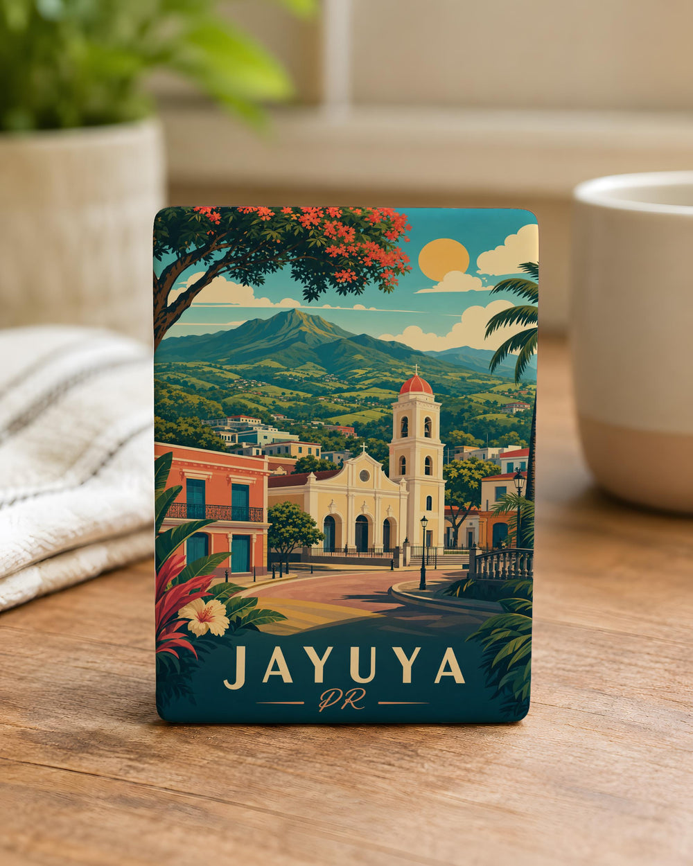 Jayuya Puerto Rico Fridge Magnet, Jayuya PR Souvenir Magnet, Puerto Rico Travel Gift, Island Keepsake Magnet