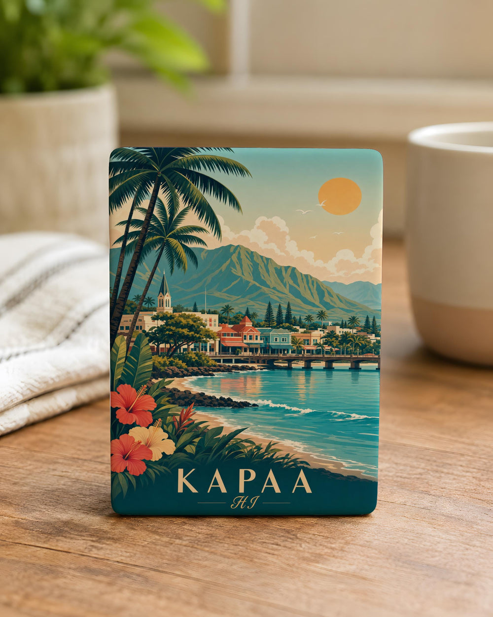 Kapaa Hawaii Fridge Magnet, Kauai HI Souvenir Magnet, Kapaa Town Travel Keepsake Magnet