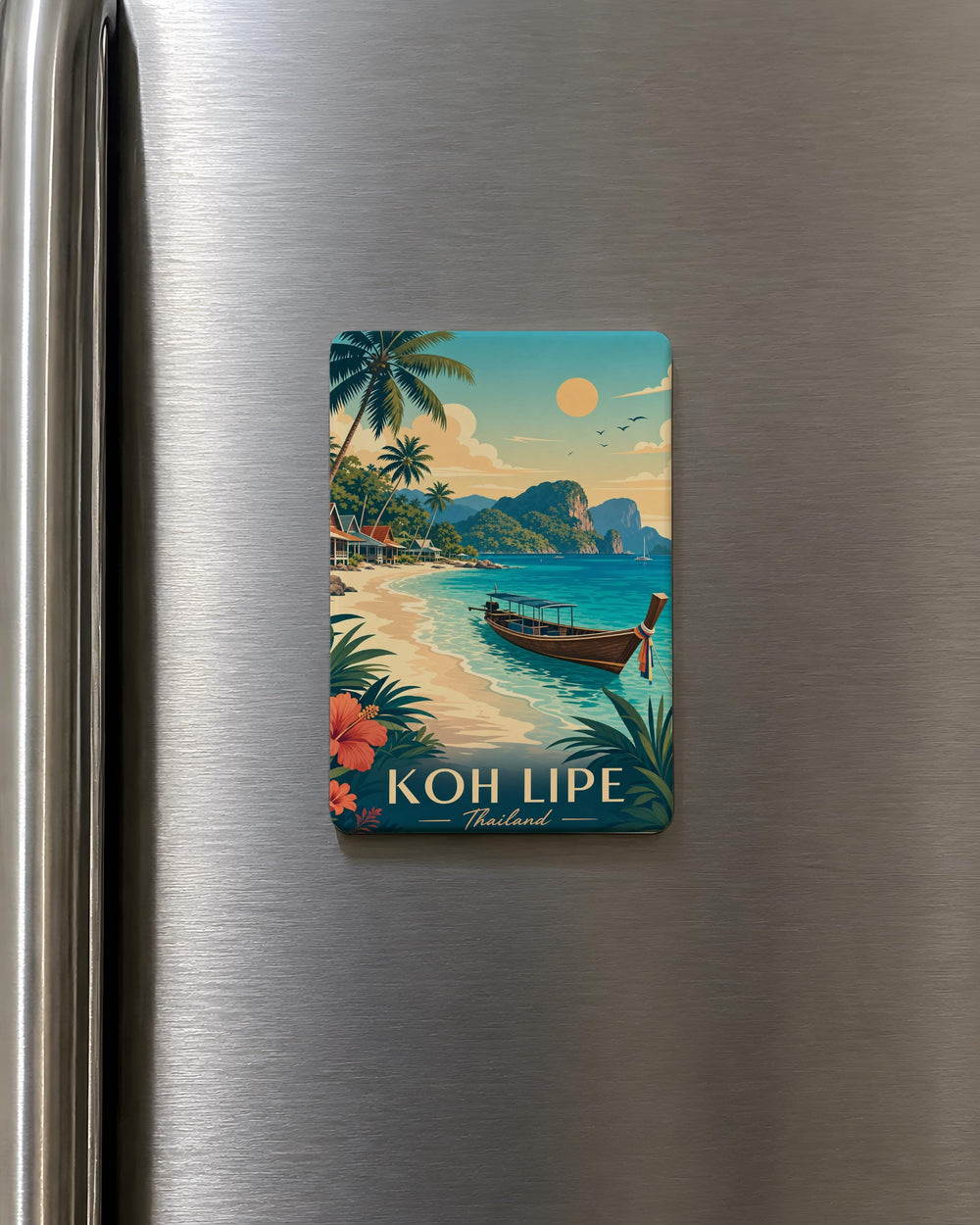 Koh Lipe Thailand Fridge Magnet, Koh Lipe Island Souvenir Magnet, Thailand Travel Gift, Andaman Sea Beach Vacation Keepsake