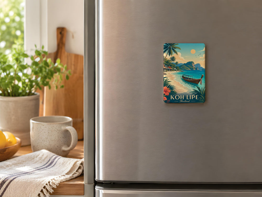 Koh Lipe Thailand Fridge Magnet, Koh Lipe Island Souvenir Magnet, Thailand Travel Gift, Andaman Sea Beach Vacation Keepsake