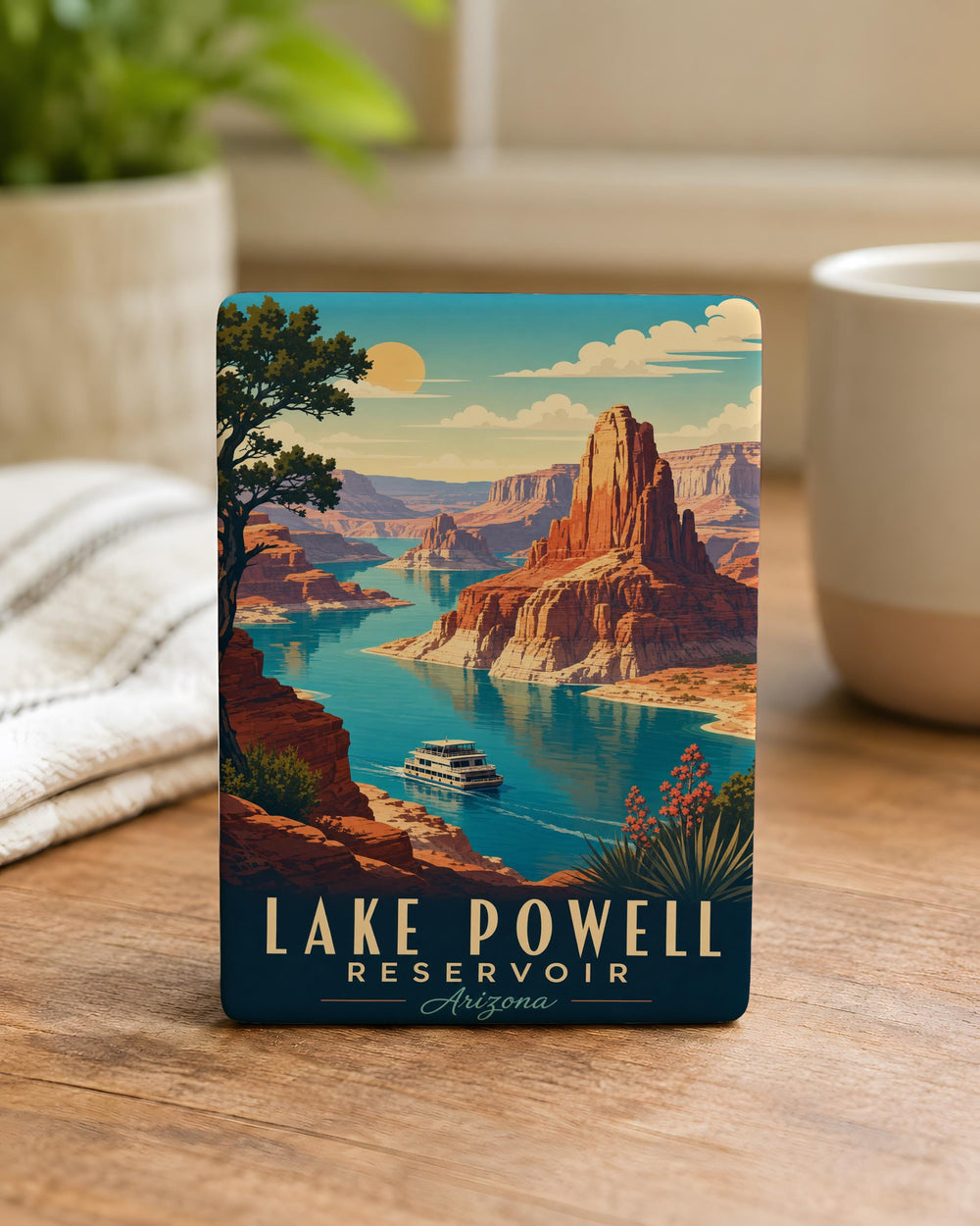 Lake Powell Reservoir Fridge Magnet, Lake Powell Souvenir Magnet, Glen Canyon Recreation Area Travel Magnet, Utah Arizona Magnet