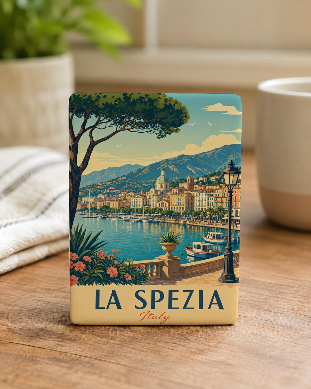 La Spezia Italy Fridge Magnet, La Spezia Souvenir Magnet, Italian Riviera Travel Keepsake, Cinque Terre Region Gift