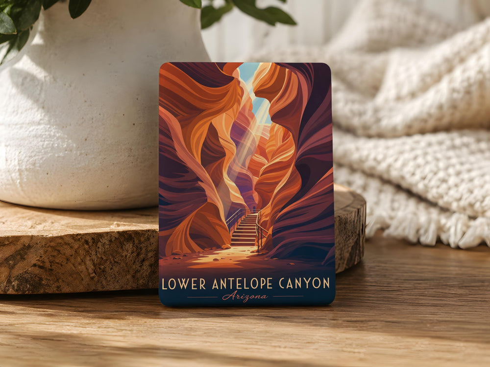 Lower Antelope Canyon Fridge Magnet, Arizona Slot Canyon Souvenir Magnet, Page AZ Travel Gift, Southwest Landmark Magnet