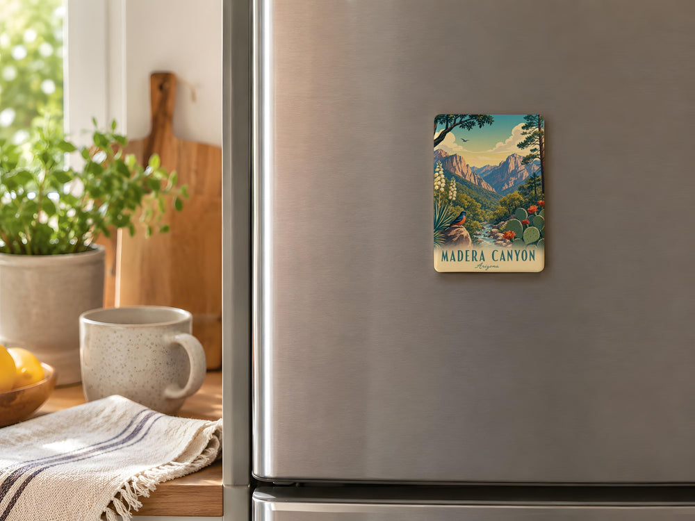 Madera Canyon Fridge Magnet, Arizona Nature Souvenir, Hiking Trail Landscape Keepsake, Birding Destination Gift