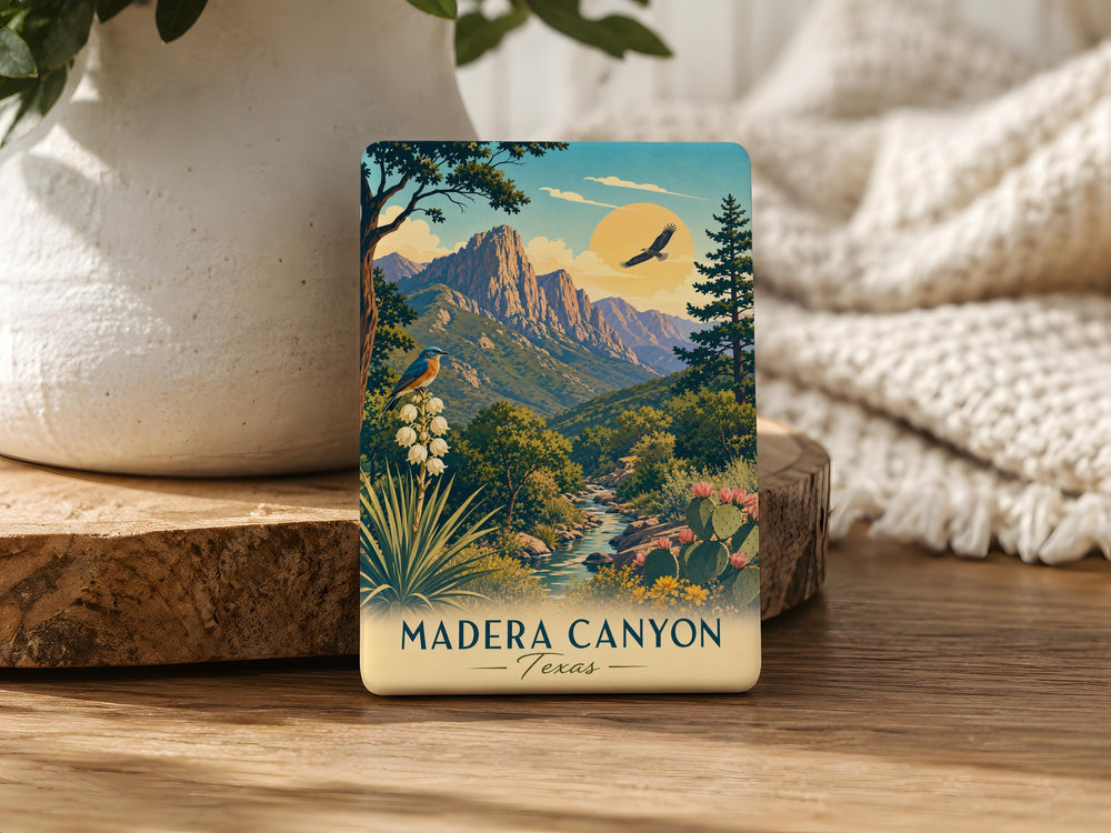 Madera Canyon Texas Fridge Magnet, Madera Canyon Souvenir Magnet, Texas Travel Gift, Canyon Landscape Keepsake Magnet