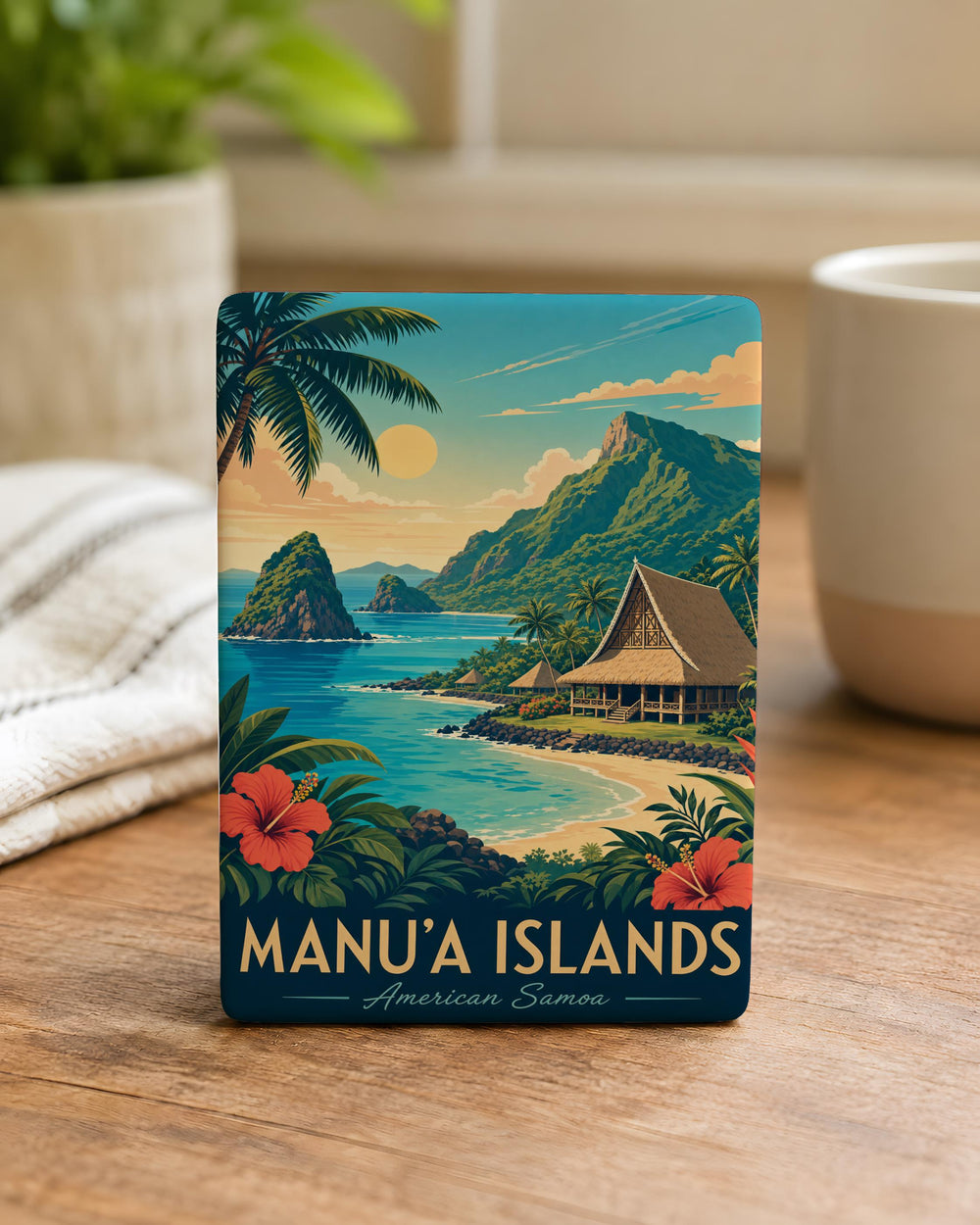 Manua Islands Fridge Magnet, American Samoa Island Souvenir Magnet, Manua Islands Travel Keepsake Gift